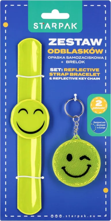 Zestaw odblaskowy opaska samozaciskowa +brelok - tantis.pl