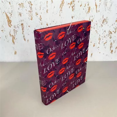 Teczka Box A4 na gumkę. Moderno Kamuflaż Love