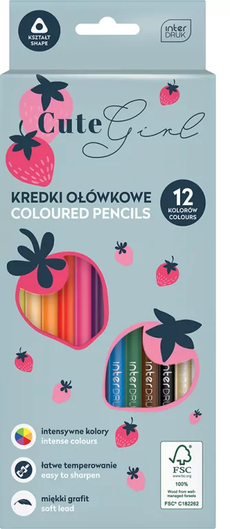 Wyprawka szkolna Interdruk 24 elementy - gotowy zestaw dla dziewczynki klasa 4–8 - tantis.pl