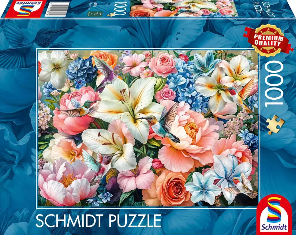 Puzzle 1000 Kolibry i kwiaty - tantis.pl