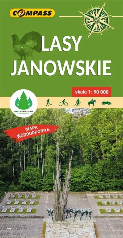 Mapa tur. - Lasy Janowskie lam 1:50 000 w.2022 - tantis.pl
