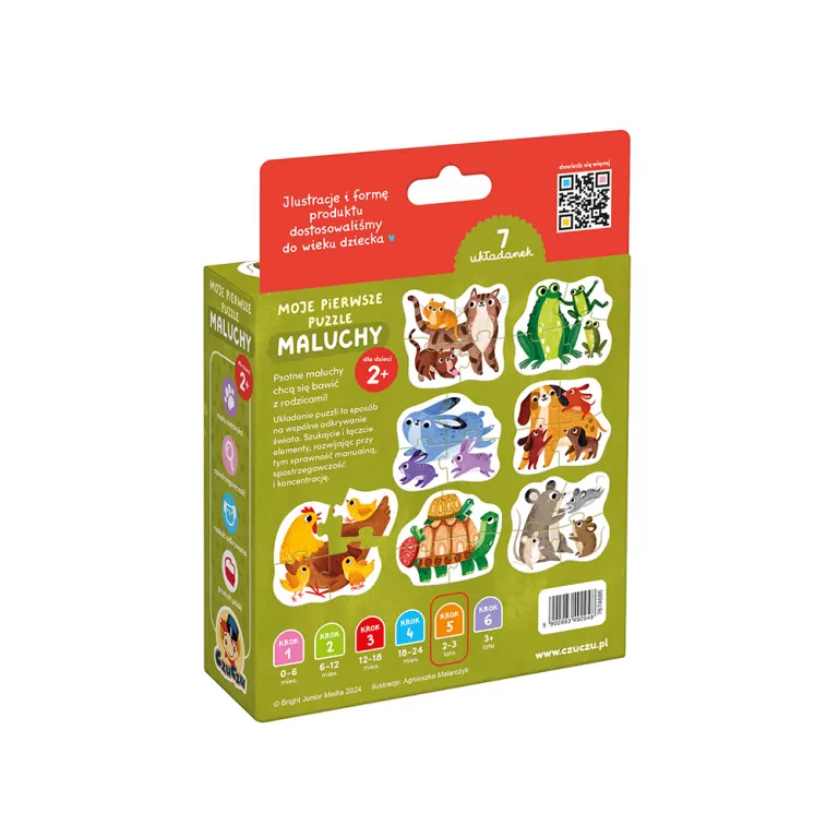 CzuCzu. Moje pierwsze puzzle. Maluchy 2+ - tantis.pl