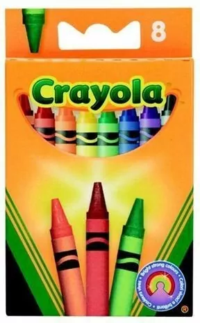 Kredki świecowe 8 kolorów CRAYOLA - tantis.pl