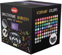 Marker dwustronny 80 kolorów