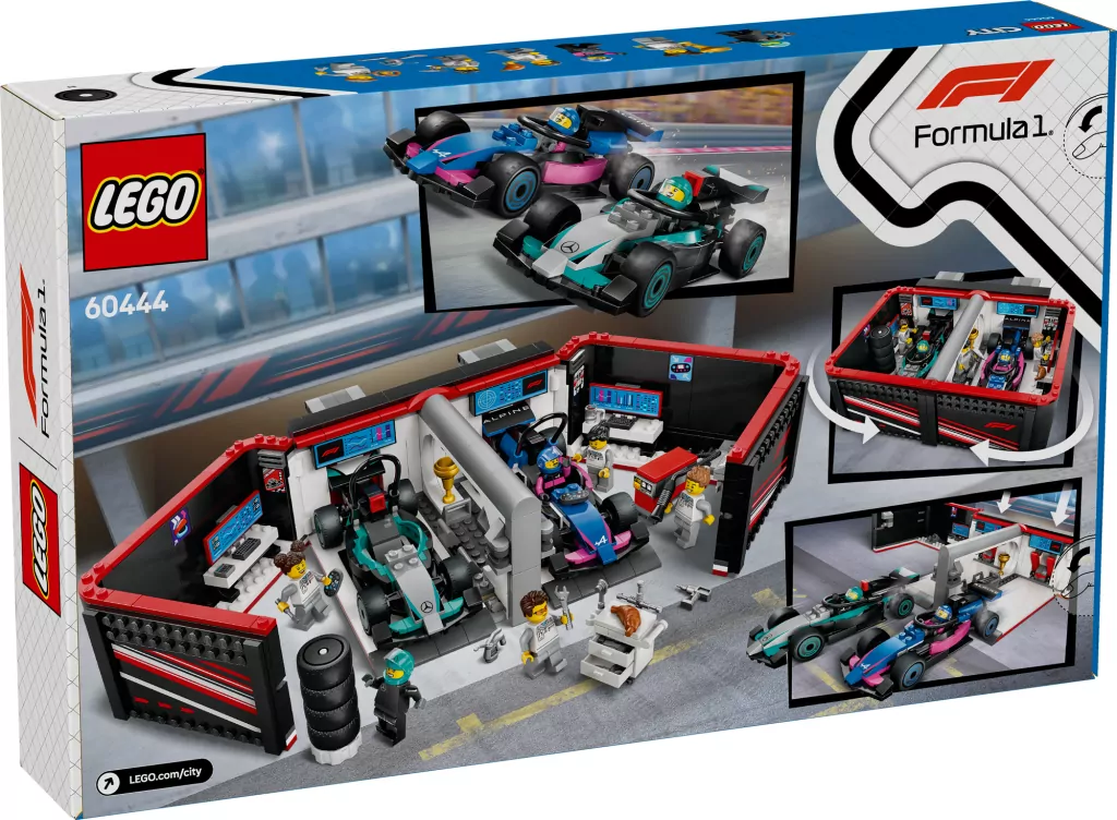 LEGO® City. F1® Garaż i bolidy Mercedes-AMG i Alpine 60444 - tantis.pl
