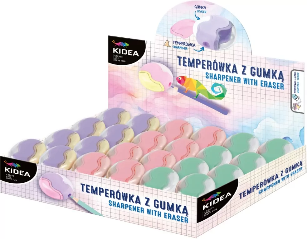 Temperówka z gumką  KIDEA - tantis.pl