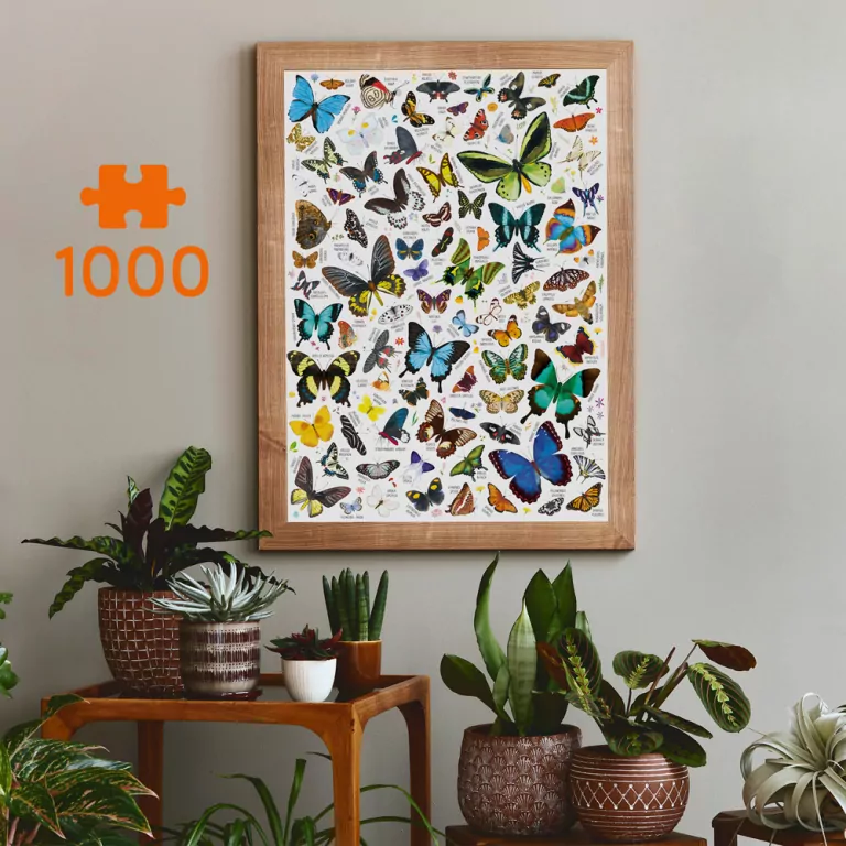 CzuCzu. Puzzlove. Motyle 1000 el. - tantis.pl