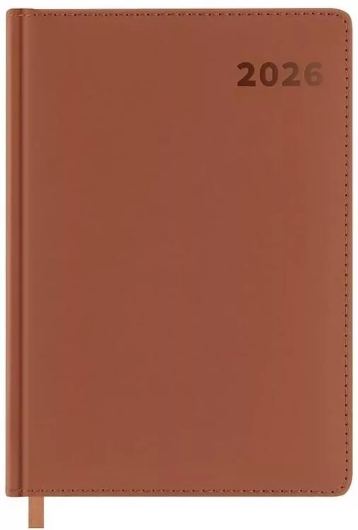 Kalendarz książkowy 2026 A5 brązowy EASY - tantis.pl