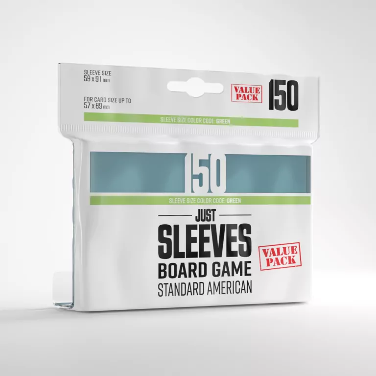 Gamegenic: Just Sleeves - Board Game Sleeves (59 x 91 mm) 150 sztuk, Clear - tantis.pl