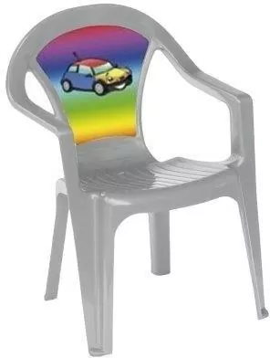 Krzesełko plastikowe pastel szary - tantis.pl