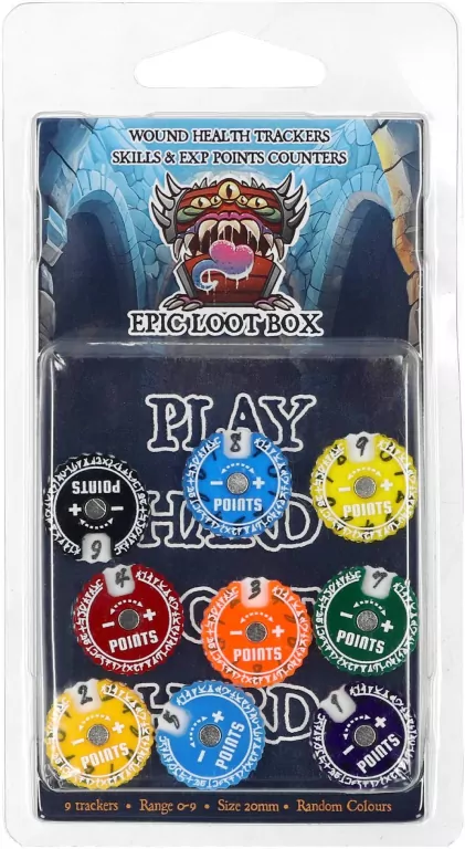 Trackers Counters Range 0-9 20mm Random Colours - tantis.pl