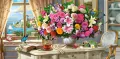 Puzzle 4000. Summer Flowers and Cup of Tea - tantis.pl
