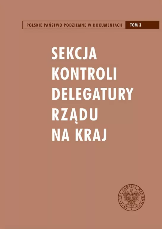 Sekcja Kontroli Delegatury Rządu na Kraj - tantis.pl