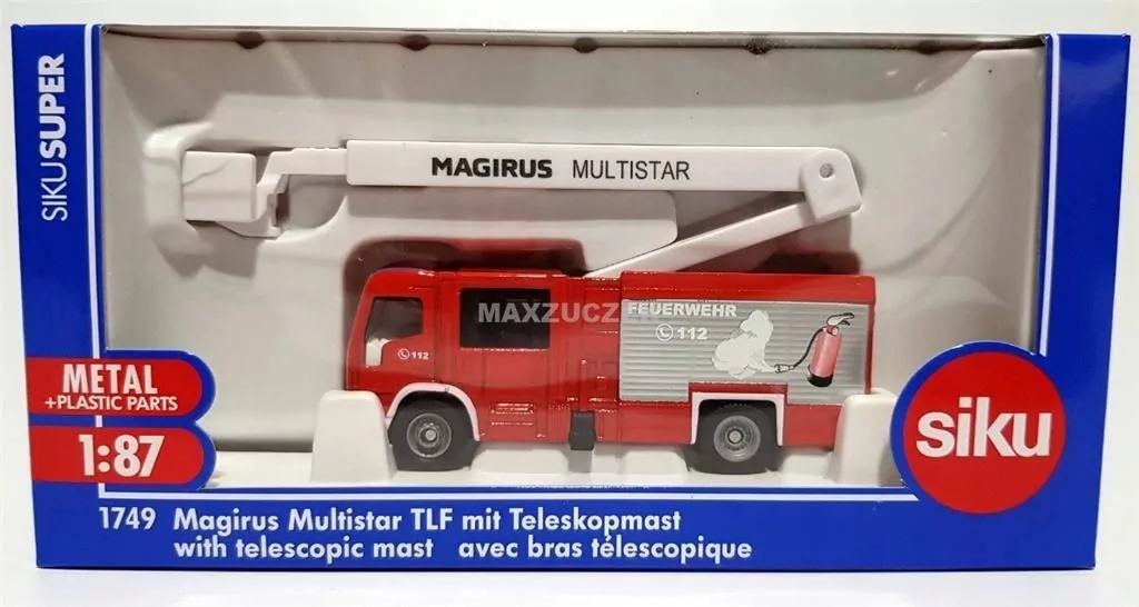 Magirus Multistar TLF z wysiągnikiem. Siku Super - tantis.pl