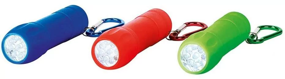 Latarka z karabińczykiem MIX - tantis.pl