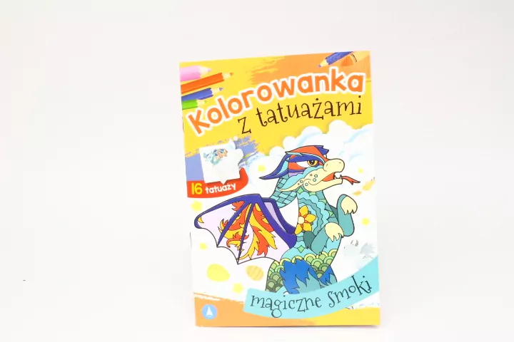 Magiczne smoki. Kolorowanka z tatuażami - tantis.pl