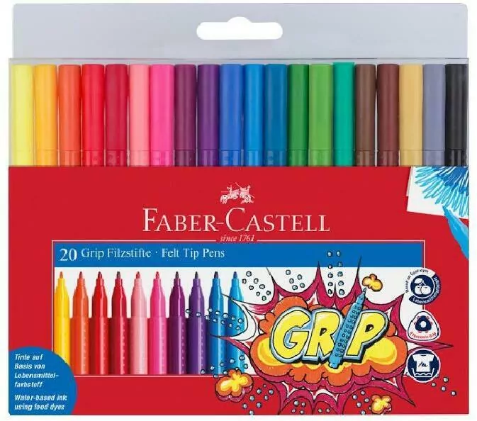 Flamastry Grip 20 kolorów w etui - tantis.pl