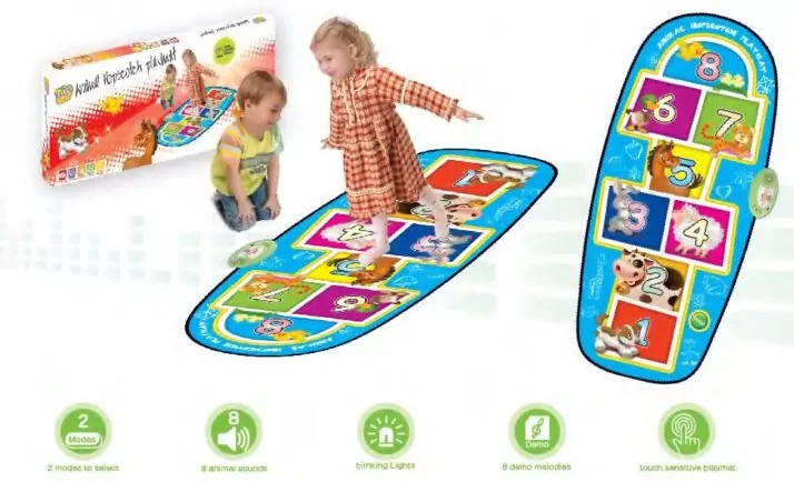 Mata gra w klasy. Zwierzątka 138x59 cm - tantis.pl