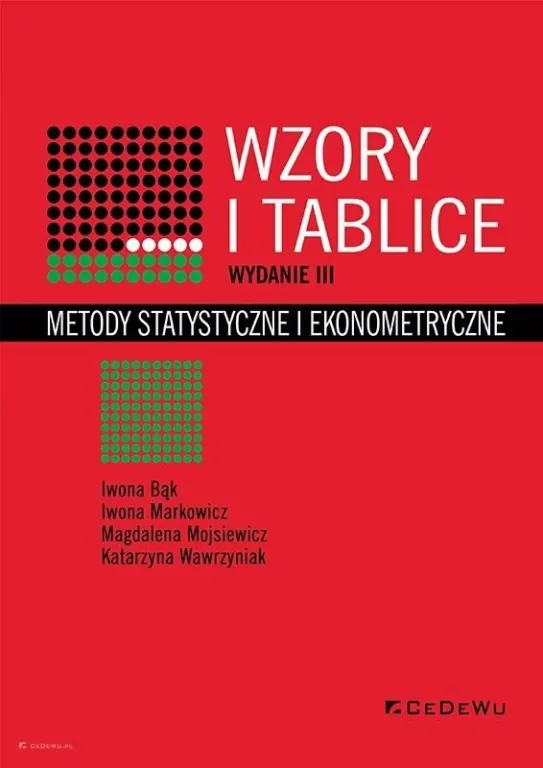 Wzory i tablice. Metody statystyczne i ekonometryczne - tantis.pl