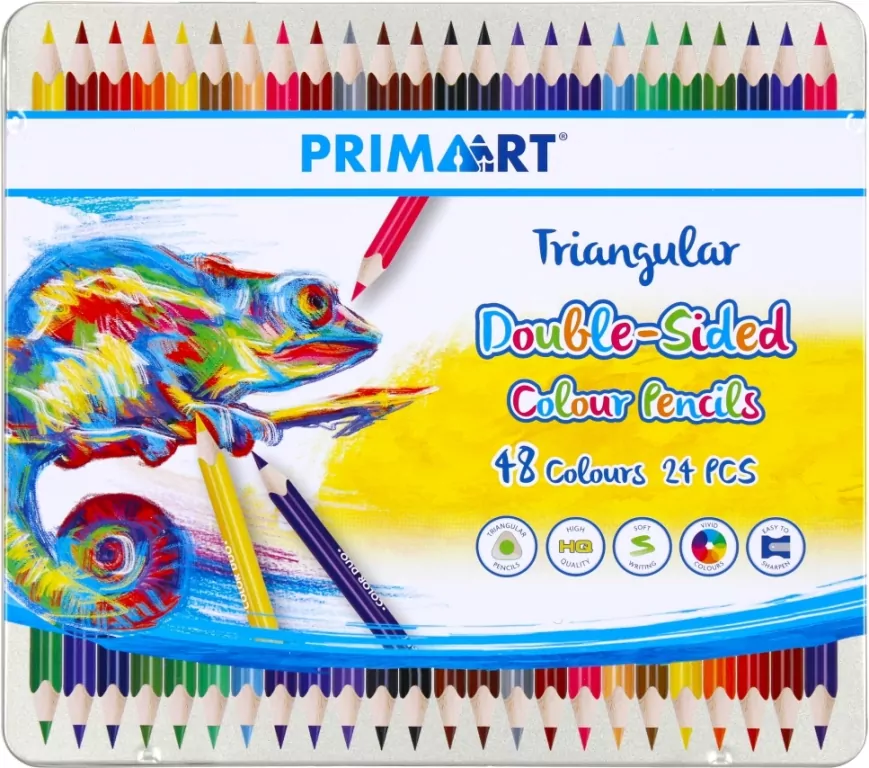 Kredki ołówkowe trójkątne 48 kolorów - tantis.pl