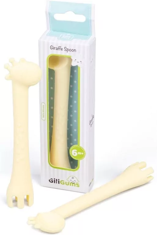 Łyżeczka silikonowa Żyrafa żółta - tantis.pl