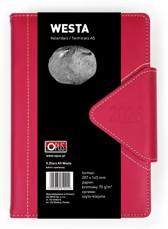 KALENDARZ KSIAZ A5 OPR TW DZIENNY WESTA CZE OPS - tantis.pl