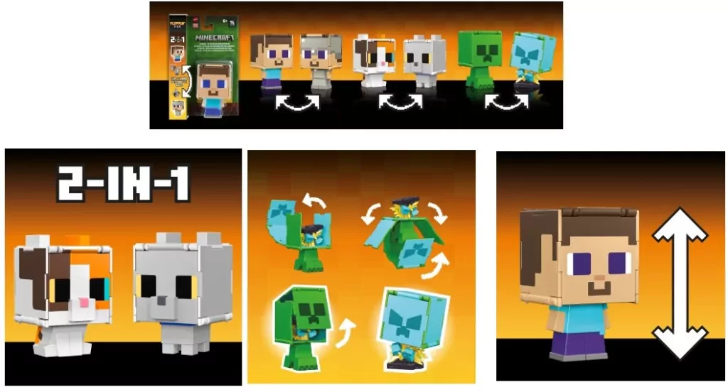 MINECRAFT FIGURKA Z TRAKSFOR 2W1 MIX HTL43 PUD5 - tantis.pl