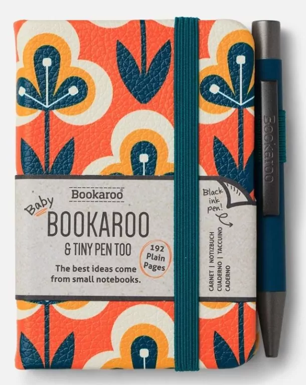 Bookaroo Notatnik A7 z długopisem - retro - tantis.pl