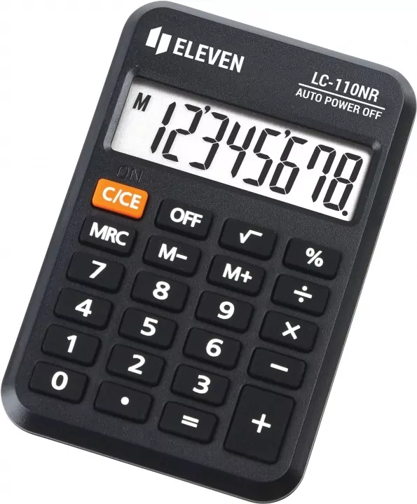 Kalkulator biurowy Eleven kieszonkowy Czarny - tantis.pl