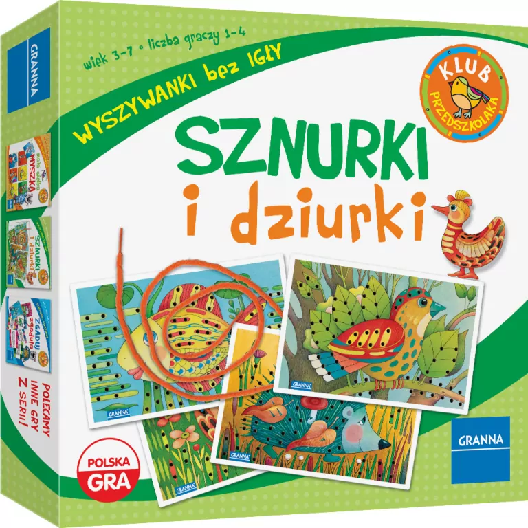 Sznurki i dziurki. Wyszywanki bez igły - tantis.pl
