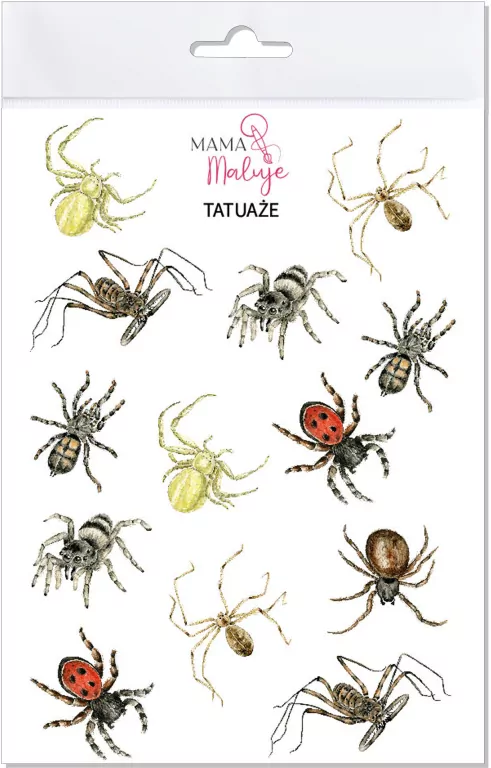 Tatuaże zmywalne. Pajęczaki 2 - tantis.pl