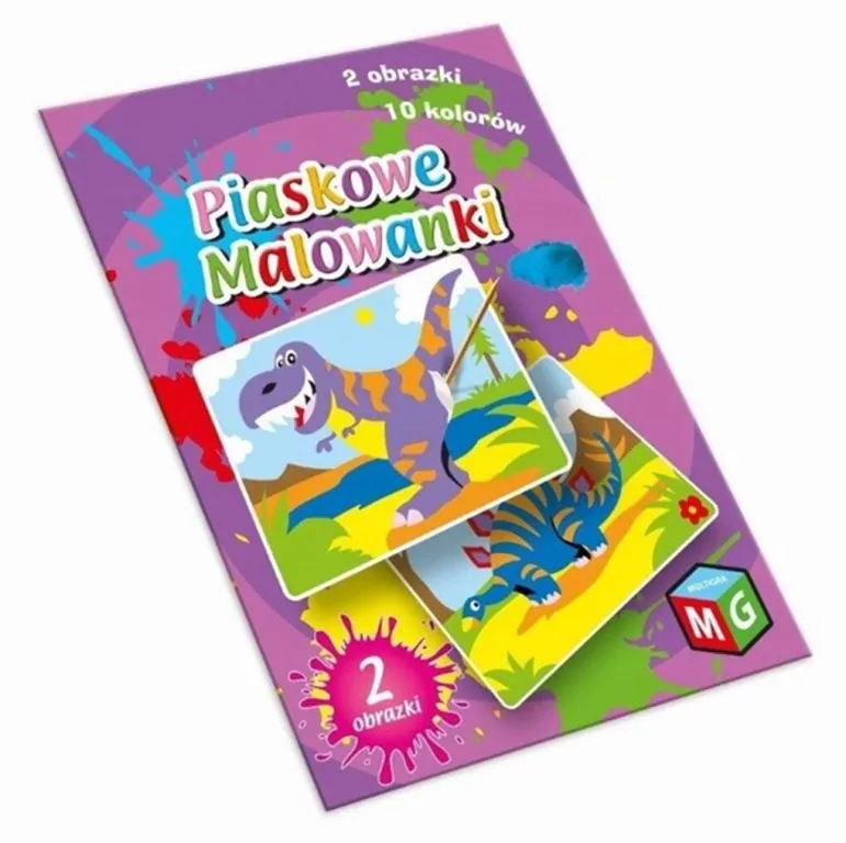 Piaskowe malowanki. Dinozaury - tantis.pl