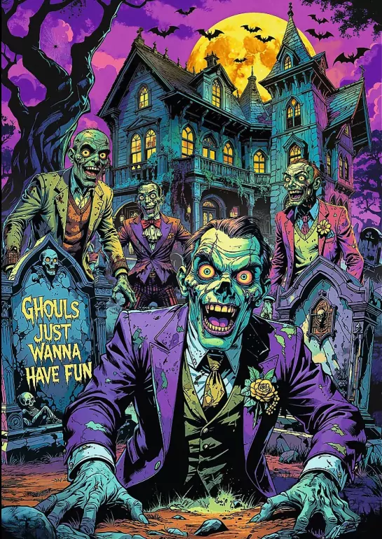Puzzle 1000 Hall of Horror Zombie TREFL - tantis.pl
