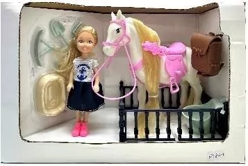 Zestaw lalka 13cm z koniem - tantis.pl