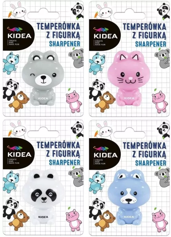 Temperówka z figurką mix KIDEA - tantis.pl