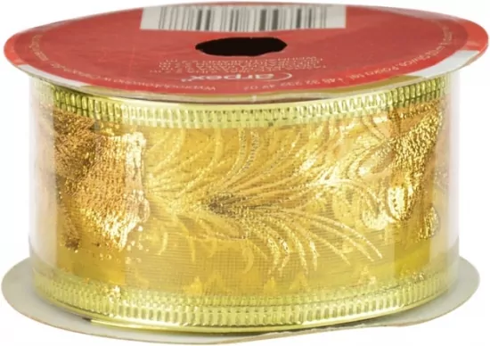 Taśma dekoracyjna na szpuli złota