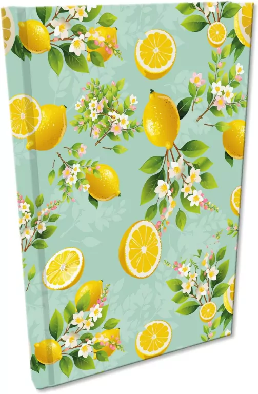 Notes A5 kratka Soft Touch Cytrusowe Kwiaty - tantis.pl