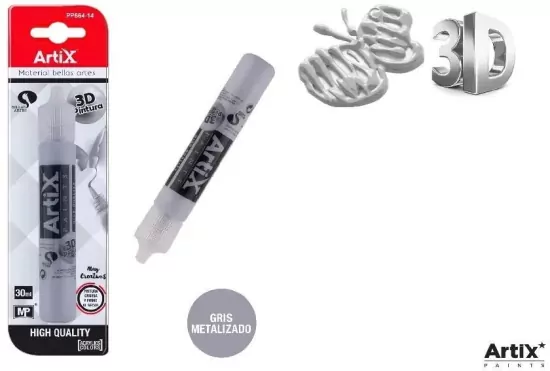 Farba strukturalna 3D metalizowany 30ml