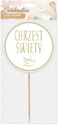 Dekoracja na tort. Chrzest Święty, 14cm