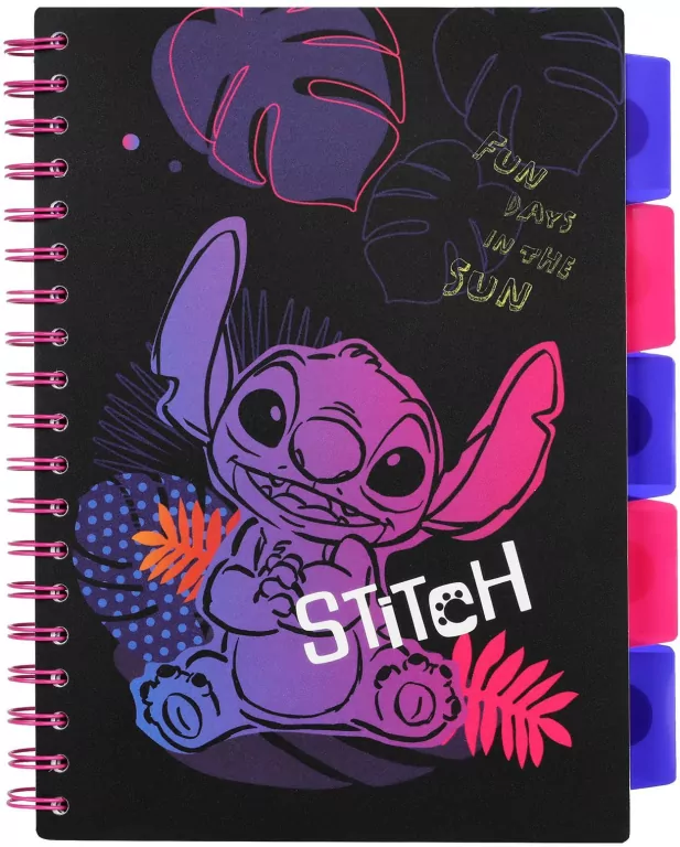 Kołobrulion B5 Disney Black Stitch 100 kartek wzór 2 - tantis.pl
