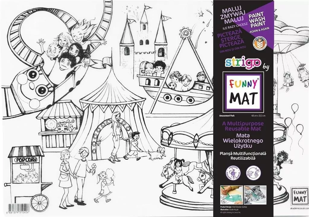 Mata transparentna Park Rozrywki Funny Mat STRIGO - tantis.pl