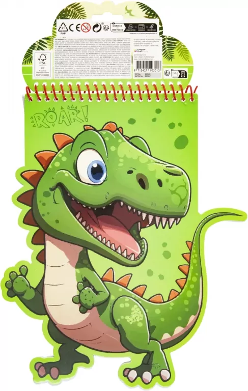 Kolorowanka Dinozaur 20 arkuszy - tantis.pl