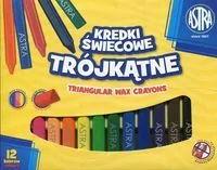 Kredki świecowe trójkątne. 12 kolorów - tantis.pl