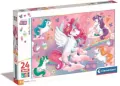 Puzzle 24 Maxi Super Kolor Jolly Unicorns - tantis.pl