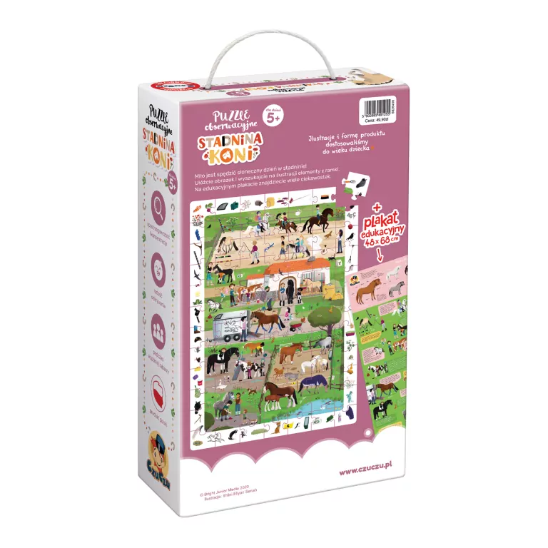 CzuCzu. Puzzle obserwacyjne. Stadnina koni. 84 el. - tantis.pl