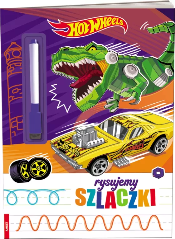 Mattel Hot Wheels. Rysujemy szlaczki - tantis.pl