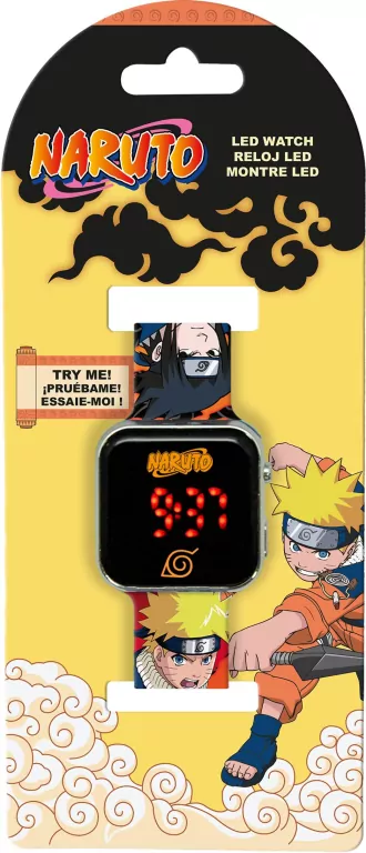 Zegarek LED z kalendarzem Naruto NA00002 - tantis.pl