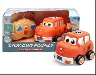 Bajkowy pojazd. Zdalnie sterowany. Pomarańczowy - tantis.pl