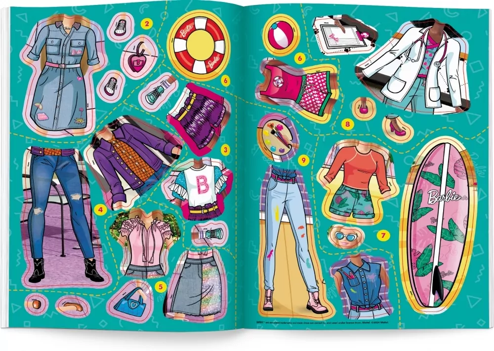 Barbie. Brokatowe Ubieranki - tantis.pl