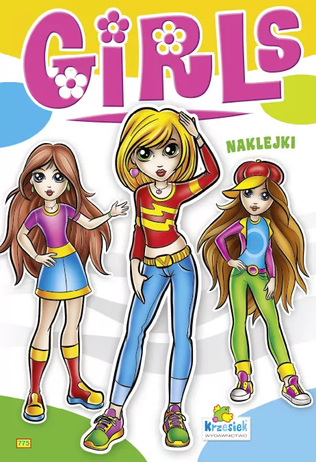 Kolorowanka z naklejkami. Girls - tantis.pl